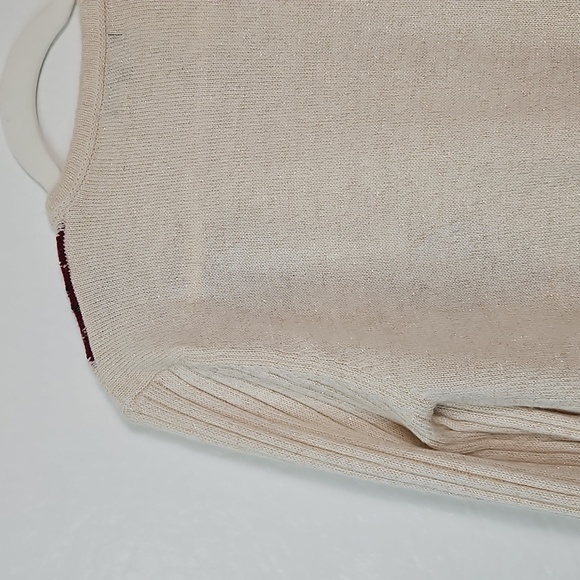 Pierri New York Cream and Burgundy Argyle Cardigan - Picture 5 of 11